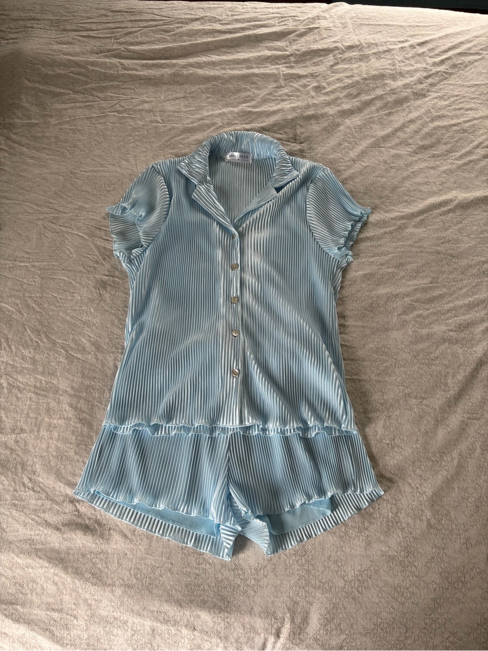 Light Blue Women's Pajama Set